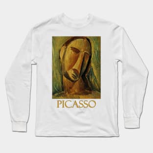 The Head of a Woman (1908) by Pablo Picasso Long Sleeve T-Shirt